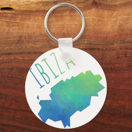 Porte-clés Carte d'Ibiza (Recto)