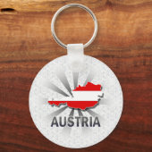 Porte-clés Carte Drapeau Autriche 2.0 (Recto)