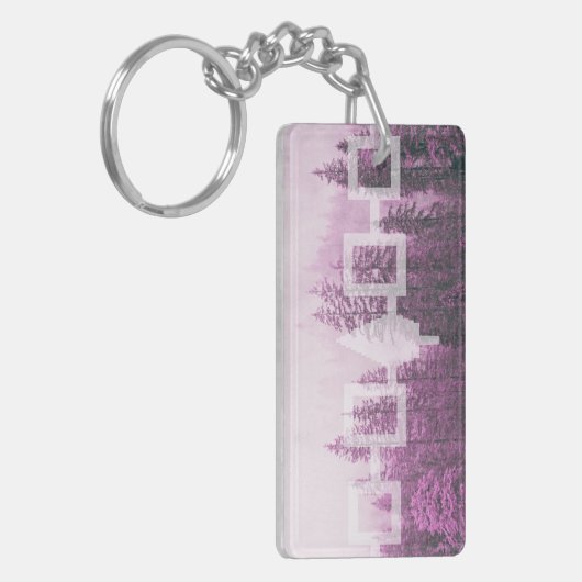 Porte-clés Carte Drapeau Forêt Brute Haudenosaunee (Devant gauche)