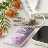 Porte-clés Carte Drapeau Forêt Brute Haudenosaunee (Devant droit)