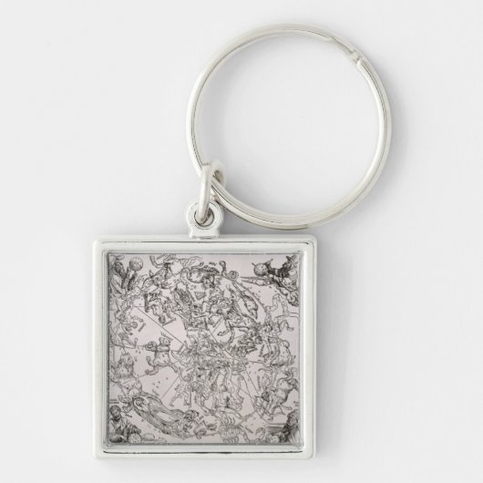 Porte-clés Carte du ciel du nord (Devant)