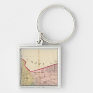 Porte-clés Carte du comté d'Alameda