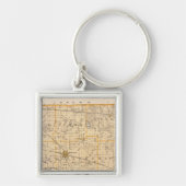 Porte-clés Carte du comté de Marshall (Devant)