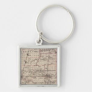 Porte-clés Carte du comté d'Iroquois