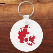 Porte-clés Carte du Danemark (Recto)
