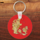 Porte-clés carte du Danemark (Recto)