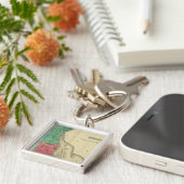 Porte-clés Carte Du Delaware (Côté)