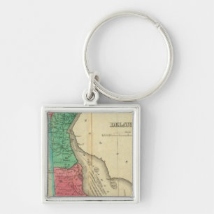 Porte-clés Carte Du Delaware