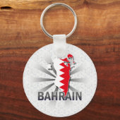Porte-clés Carte du drapeau de Bahreïn 2.0 (Recto)