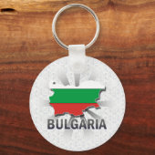 Porte-clés Carte du drapeau de Bulgarie 2.0 (Recto)