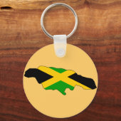 Porte-clés Carte du drapeau de la Jamaïque (Recto)