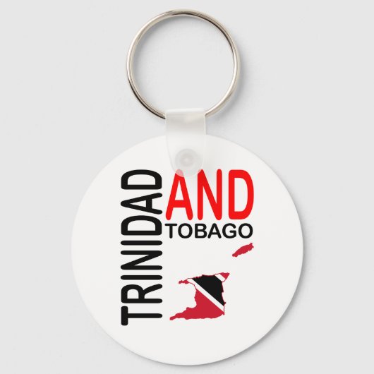 Porte-clés Carte du drapeau de Trinité-et-Tobago (Recto)