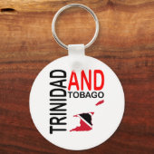 Porte-clés Carte du drapeau de Trinité-et-Tobago (Recto)