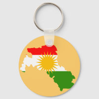 Carte du drapeau du Kurdistan