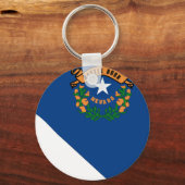 Porte-clés Carte du drapeau du Nevada (Recto)