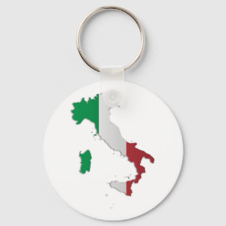Porte-clés Carte du drapeau italien