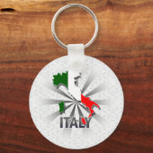 Porte-clés Carte du drapeau italien 2.0 (Recto)