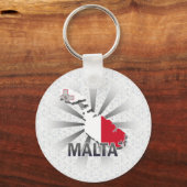 Porte-clés Carte du drapeau maltais 2.0 (Recto)