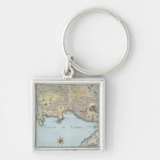 Porte-clés Carte du Golfe de Naples et d'abords (Devant)