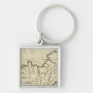 Porte-clés Carte du gouvernement sic du Tennassee
