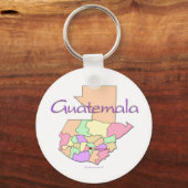 Porte-clés Carte du Guatemala (Recto)