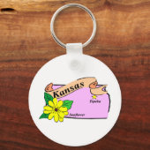 Porte-clés Carte du Kansas (Recto)