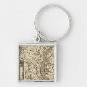 Porte-clés Carte du Maryland par Arrowsmith