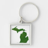 Porte-clés Carte du Michigan (Devant)