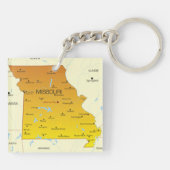 Porte-clés Carte Du Missouri (Dos)