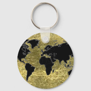 Porte-clés Carte du monde