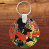 Porte-clés Carte du monde (Recto)