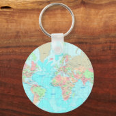 Porte-clés Carte du monde (Recto)