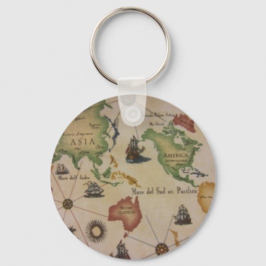 Porte-clés Carte du monde (Recto)