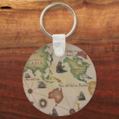 Porte-clés Carte du monde (Recto)