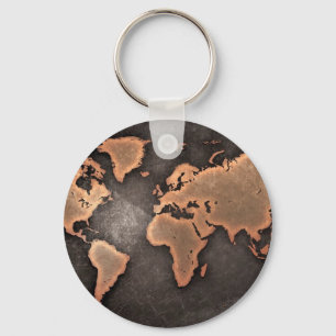 Porte-clés Carte du monde