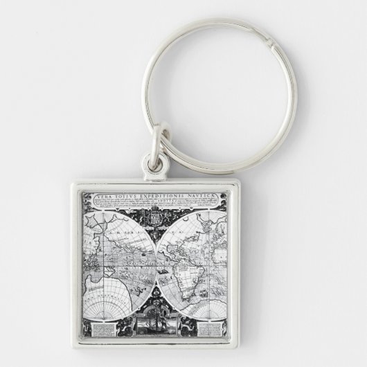 Porte-clés Carte du monde (Devant)