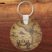 Porte-clés Carte du monde antique (Recto)