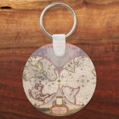 Porte-clés Carte du monde antique (Recto)