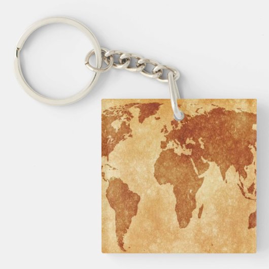 Porte-clés Carte du monde antique (Devant)