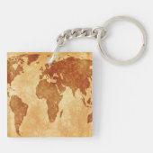 Porte-clés Carte du monde antique (Dos)