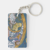 Porte-clés Carte du monde antique avec Claudius Ptolemy, 1507 (Dos)