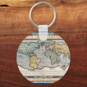 Porte-clés Carte du monde antique du XVIe siècle (Recto)