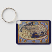Porte-clés Carte du monde antique Ptolémée, Johannes d'Arnshe (Verso)