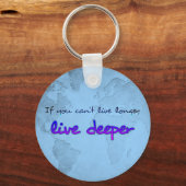 Porte-clés Carte du monde avec devis (Recto)