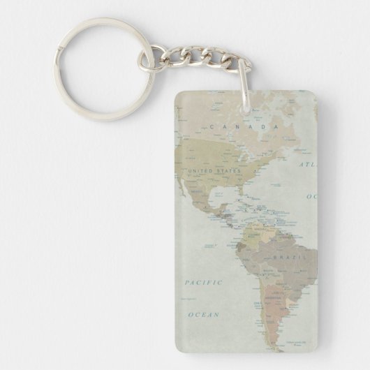 Porte-clés carte du monde classique (Devant)