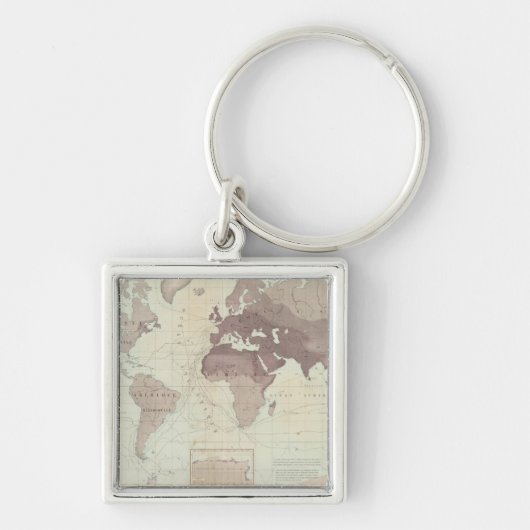 Porte-clés Carte du monde historique (Devant)