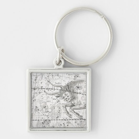 Porte-clés Carte du plat XIV de constellations (Devant)