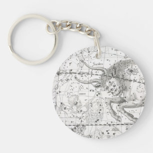 Porte-clés Carte du plat XIV de constellations