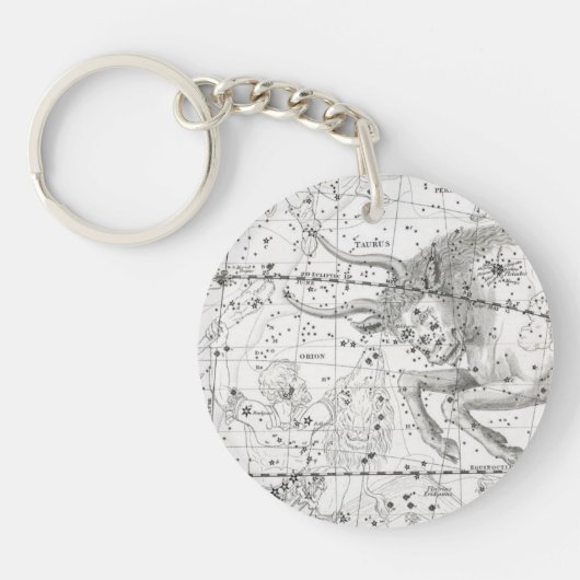 Porte-clés Carte du plat XIV de constellations (Devant)