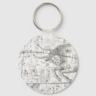 Porte-clés Carte du plat XIV de constellations